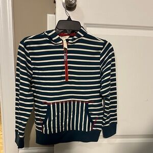 Matilda Jane Navy and White Striped Zip-Up Top